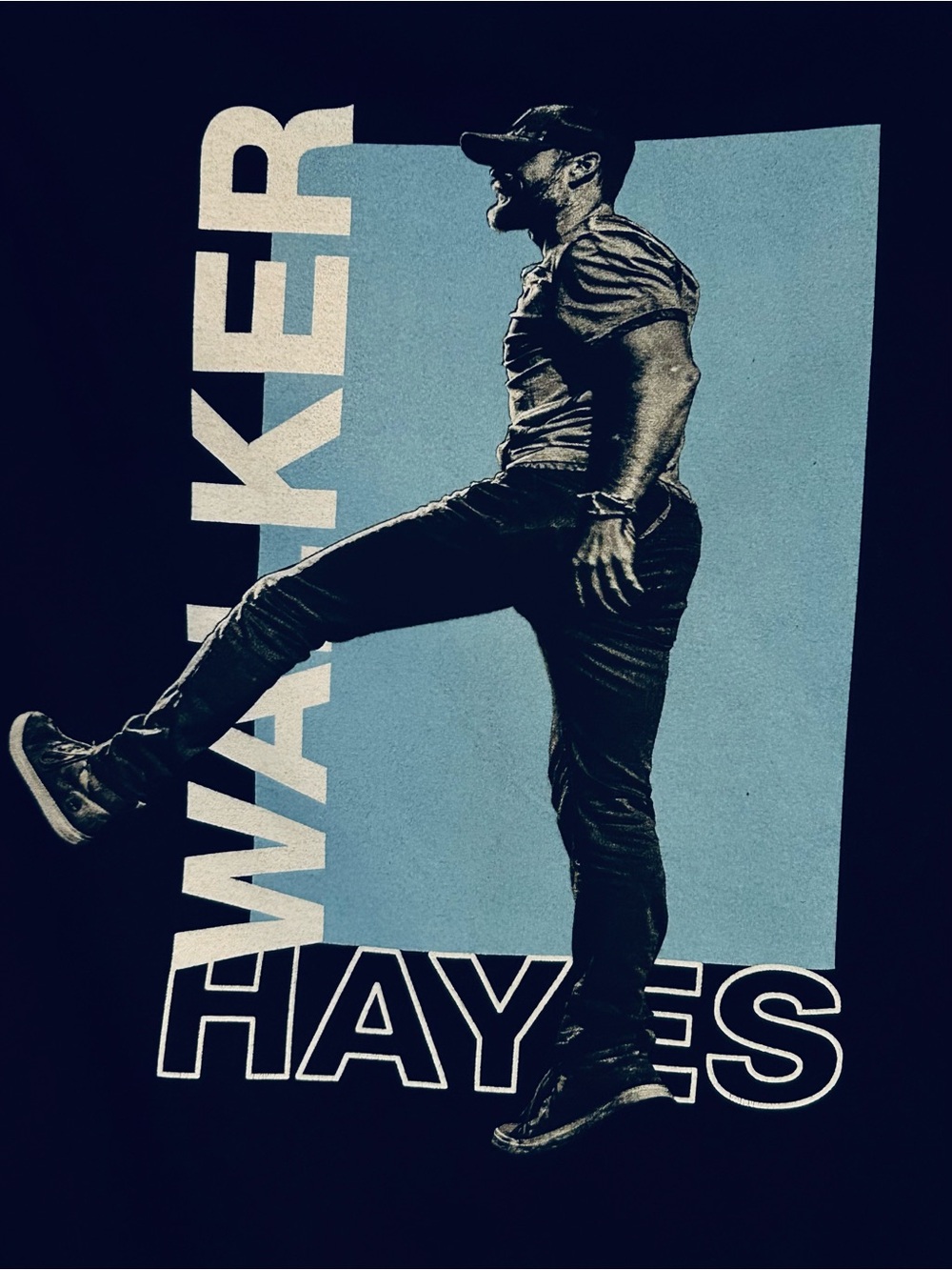 Walker Hayes 2023 Tour teeGraphic Tee in Black and Light Blue